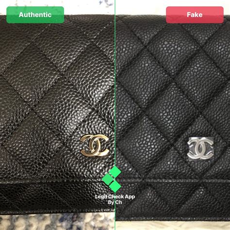 chanel woc fake vs real|authentic chanel wallet on chain.